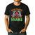 Math Teacher Love Brain Heart Skeleton Hand Zombie Halloween Men's Casual T-Shirt Black
