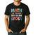 Math Is Tough But So Are You Motivational School Teacher Men's Casual T-Shirt Black