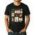 Merry And Bright Christmas Gingerbread Santa Book Teacher Men's Casual T-Shirt Black Merry And Bright Christmas Gingerbread Santa Book Teacher Men's Casual T-Shirt Black