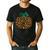 Music Notes Pumpkin Music Teacher Halloween Men's Casual T-Shirt Black