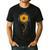 Music Teacher Shirt Sunflower Music Notes Musician Singer Men's Casual T-Shirt Black Music Teacher Shirt Sunflower Music Notes Musician Singer Men's Casual T-Shirt Black