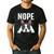 Nope Boston Terrier Puppy Dog Bostie Lover Men Women Girls Kids Men's Casual T-Shirt Black