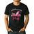 In October We Wear Pink Apple Teacher Daisy Breast Cancer Men's Casual T-Shirt Black In October We Wear Pink Apple Teacher Daisy Breast Cancer Men's Casual T-Shirt Black