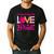 In October We Wear Pink Love Teacher Breast Cancer Awareness Men's Casual T-Shirt Black