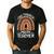 One Thankful Math Teacher Leopard Rainbow Thanksgiving Men's Casual T-Shirt Black One Thankful Math Teacher Leopard Rainbow Thanksgiving Men's Casual T-Shirt Black