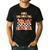 One Thankful Teacher Fall Leaves Thanksgiving Retro Men's Casual T-Shirt Black