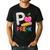 P Is For Pre K Teacher Student Pencil Apple Back To School Men's Casual T-Shirt Black