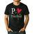 P Is For Preschool Teacher Student Back To School Men's Casual T-Shirt Black P Is For Preschool Teacher Student Back To School Men's Casual T-Shirt Black