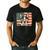 Patriotic Boston Terrier Dog Lover USA Flag 4th Of July For Men Women Kids Men's Casual T-Shirt Black