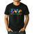 Peace Love Physical Education Tie Dye Sports PE Teacher Men's Casual T-Shirt Black