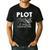 Plot It Builds Character Book Reading Teacher Men's Casual T-Shirt Black Plot It Builds Character Book Reading Teacher Men's Casual T-Shirt Black