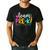 Pre-k Team Pencil Teacher Student Back To School Girls Men's Casual T-Shirt Black
