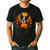 Pumpkin Boston Terrier Costume On Boston Terrier Halloween Men's Casual T-Shirt Black