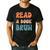 Read A Book Bruh English Teacher Reading Literature Men's Casual T-Shirt Black