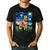 Red Heeler Starry Night Cattle Dog Colorful Art By Aja For Men Women Girls Kids Men's Casual T-Shirt Black