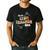 Retro Boho Math Science Professor In My STEM Teacher Era Men's Casual T-Shirt Black