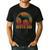 Retro Boston Terrier Dad Dog Owner Pet Bostie Father Men's Casual T-Shirt Black