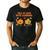 Retro Fall In Love With Learning Autumn Pumpkin Teacher Men's Casual T-Shirt Black