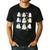 Retro Halloween Science Teacher Ghost Laboratory Teacher Men's Casual T-Shirt Black