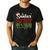 Santa's Favorite Pre-K Teacher Christmas Santa Hat Lights For Men Women Kids Men's Casual T-Shirt Black