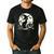 Scary Halloween Cat Costume Retro Cat Moon For Men Women Kids Men's Casual T-Shirt Black