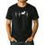 Scottish Terrier Dog Heartbeat Scottie Dog Lover T-Shirt Men's Casual T-Shirt Black