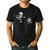 Skeleton Chasing Dog Boston Terrier Halloween Pet Lover Men's Casual T-Shirt Black