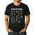 Space Alphabet Galaxy Astronaut Planets Student Teacher Men's Casual T-Shirt Black