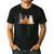 Spooky Ghost Boston Terrier Pumpkin Halloween Dog Lover Men's Casual T-Shirt Black