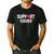 Support Squad Cute Heart Supportive Teacher Team Member Men's Casual T-Shirt Black