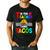 T Is For Teacher And Tacos For Teacher & Tacos Lovers Men's Casual T-Shirt Black