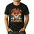 I Teach In My Pajamas Teacher Sunset Bear Retro Men's Casual T-Shirt Black