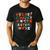 Teacher Christmas Alphabet Back To School Holiday Learning Men's Casual T-Shirt Black Teacher Christmas Alphabet Back To School Holiday Learning Men's Casual T-Shirt Black