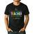 This Teacher Is Glowing Hello Summer End Of School Men's Casual T-Shirt Black