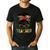 Teacher Life Messy Bun Glasses Leopard Sunflower Men's Casual T-Shirt Black