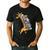 Teacher Shirt Giraffe Holding Books Bookworm Librarian Men's Casual T-Shirt Black Teacher Shirt Giraffe Holding Books Bookworm Librarian Men's Casual T-Shirt Black