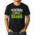 Teachers Love Brains Halloween Teacher Zombie Men's Casual T-Shirt Black
