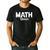 TeeArt Math Mathematics Queen Math Teacher Men's Casual T-Shirt Black