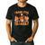 Thankful Teacher Retro Groovy Thanksgiving Fall Women Men Men's Casual T-Shirt Black