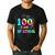 Tie Dye Happy 100th Day Of School Teacher Student 100 Days Men's Casual T-Shirt Black