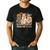 Trick Or Teach Groovy Teacher Halloween Floral Ghost Men's Casual T-Shirt Black