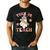 Trick Or Teach Groovy Teacher Halloween Retro Floral Ghost Men's Casual T-Shirt Black