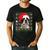 Ugly Xmas Sweater Santa Boston Terrier Dog Christmas For Men Women Kids Men's Casual T-Shirt Black