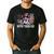 Vintage Boston Terrier Dad American Flag Father's Day Men's Casual T-Shirt Black