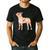 Vintage Floral Boston Terrier For Dog Lover Men's Casual T-Shirt Black