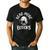 Vintage Halloween Teacher Women Reading Read More Books Men's Casual T-Shirt Black