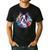 Watercolor Floral Boston Terrier Mama Dog Lover Mother's Day Men's Casual T-Shirt Black