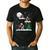 Xmas Lighting Tree Santa Riding Boston Terrier Christmas Men's Casual T-Shirt Black