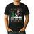 Xmas Tree Lighting Santa Riding Boston Terrier Christmas Men's Casual T-Shirt Black