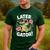 Alligator Later Gator Teacher Summer Last Day Fun Men's Casual T-Shirt Forest